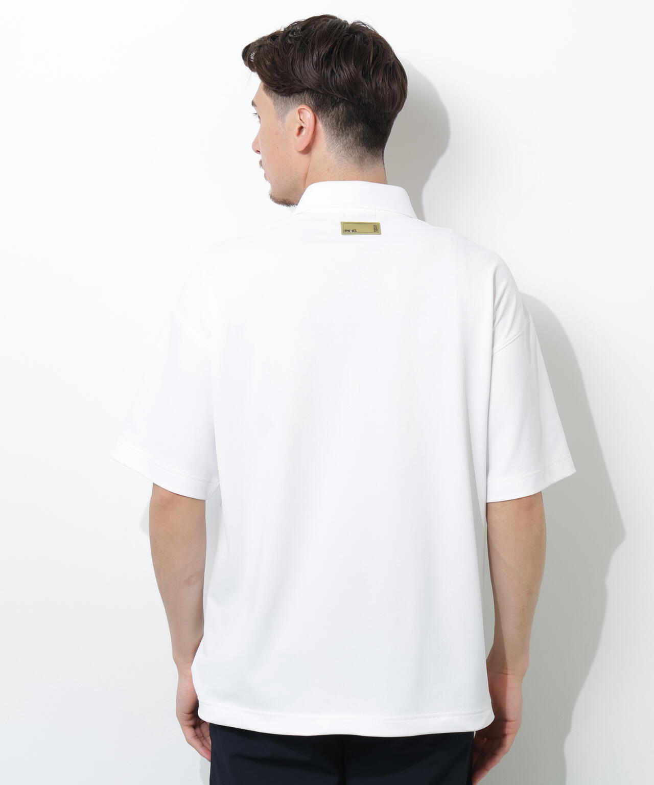 【PING APPAREL】半袖カノコオーバーポロシャツ <GOLD> (MENS)