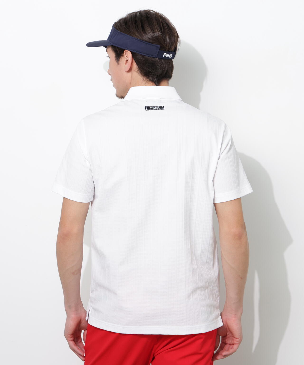 【PING APPAREL】EPIX変形ストレッチカノコ半袖ポロシャツ <NAITVE> (MENS)