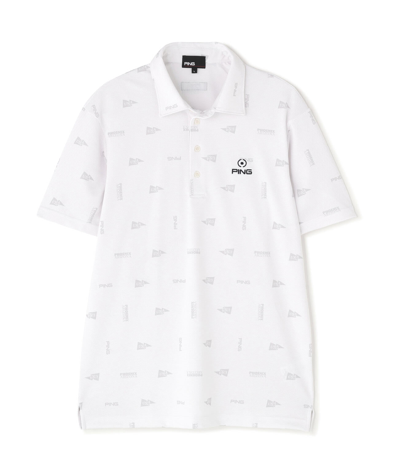 【PING APPAREL】ストレッチミニポップコーン半袖ポロシャツ <NATIVE> (MENS)