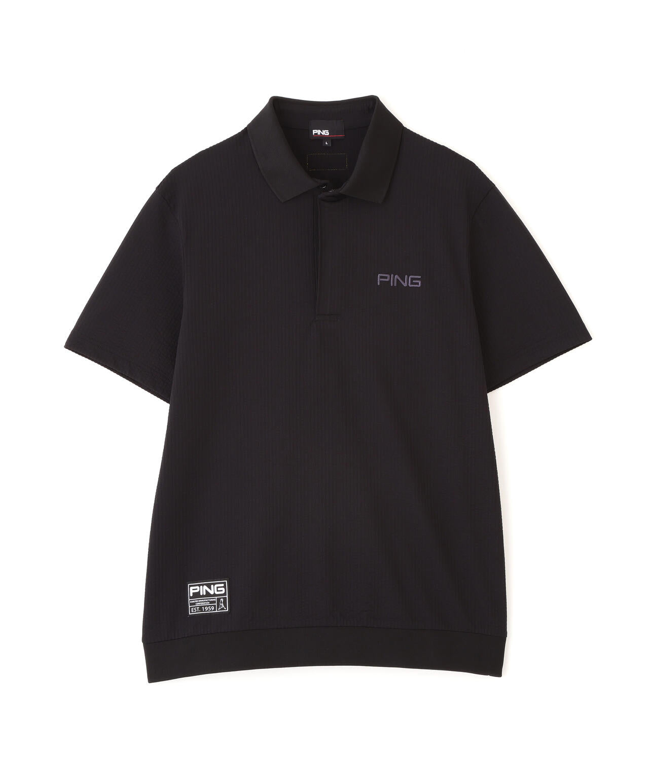 【PING APPAREL】PEサッカー半袖ポロシャツ <GOLD> (MENS)