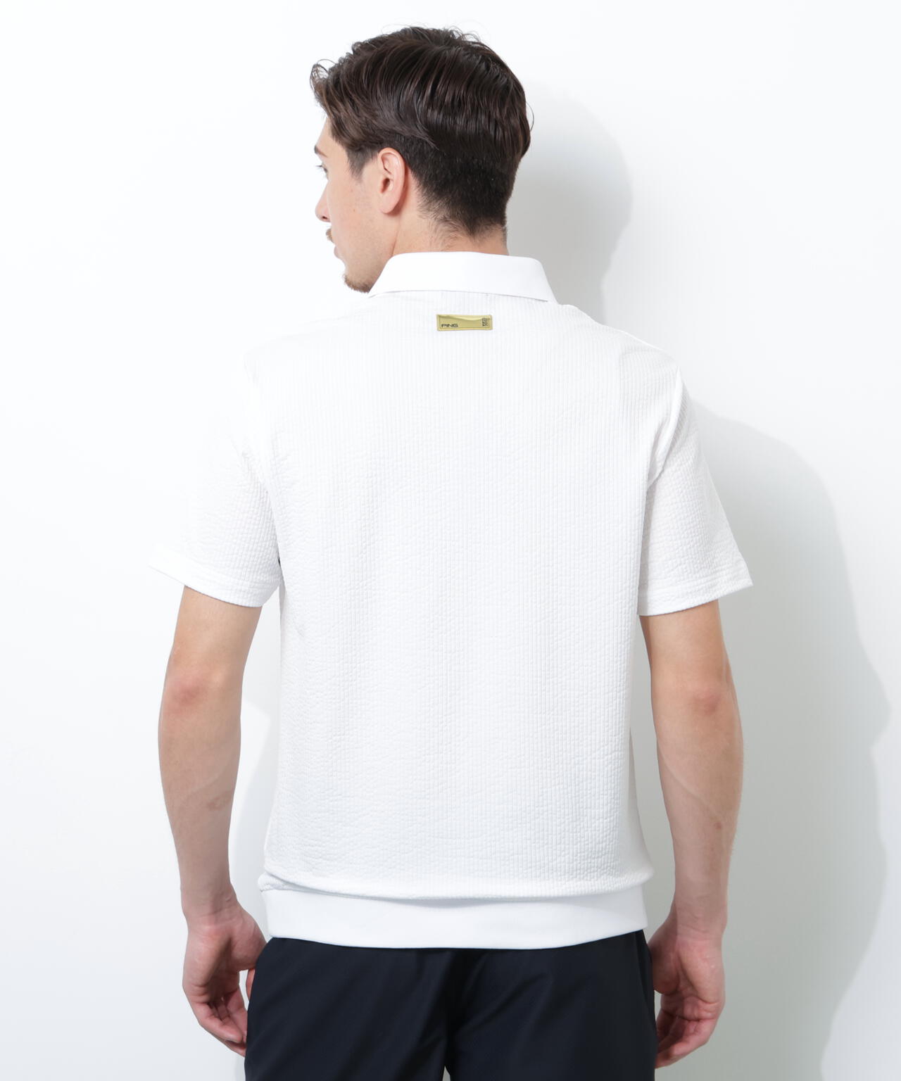 【PING APPAREL】PEサッカー半袖ポロシャツ <GOLD> (MENS)