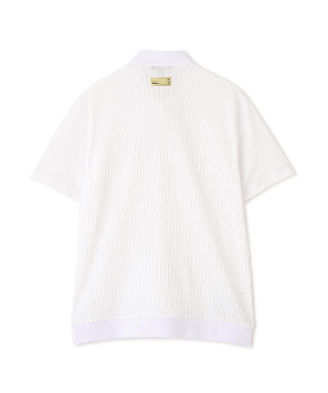 【PING APPAREL】PEサッカー半袖ポロシャツ <GOLD> (MENS)