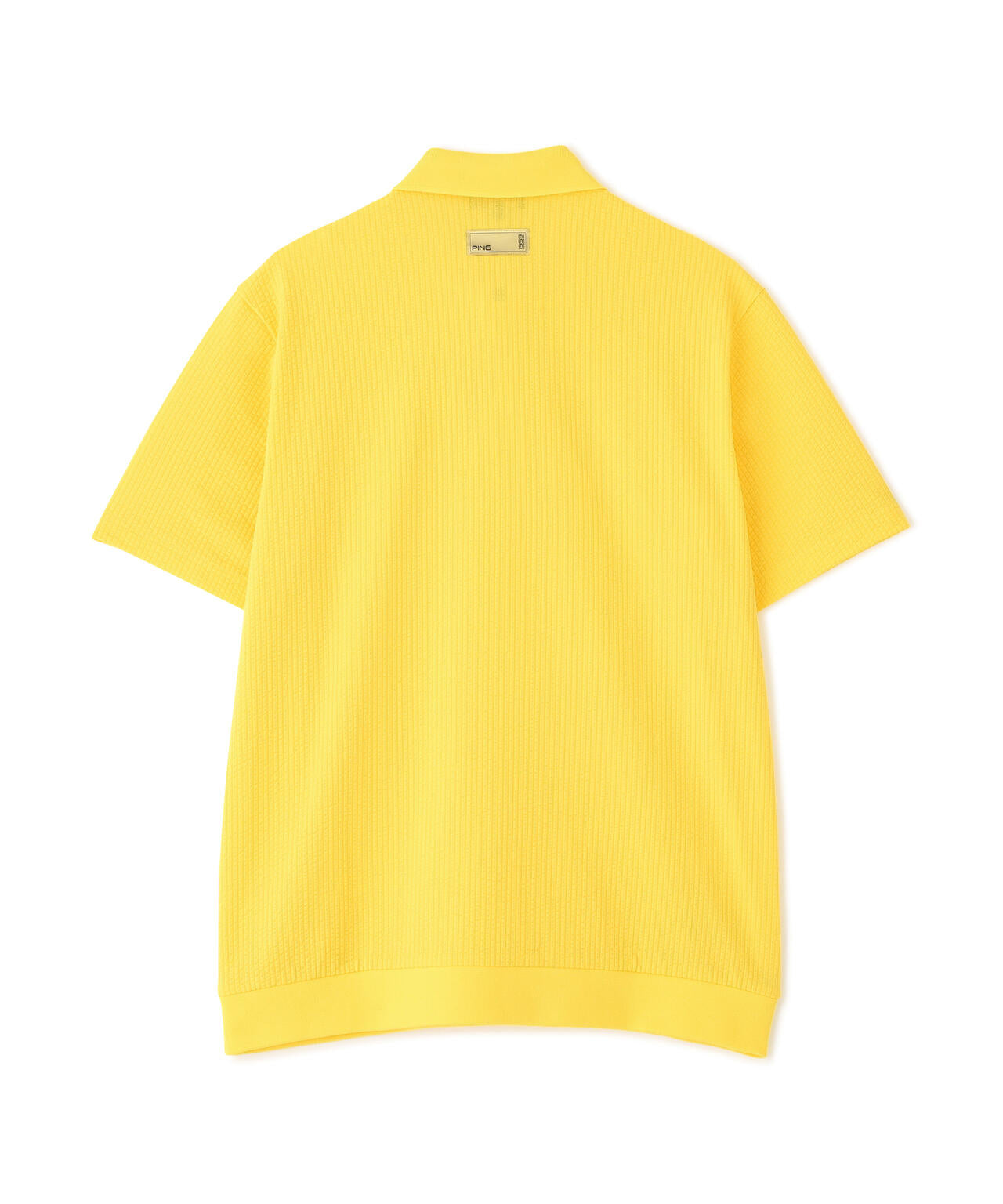 【PING APPAREL】PEサッカー半袖ポロシャツ <GOLD> (MENS)