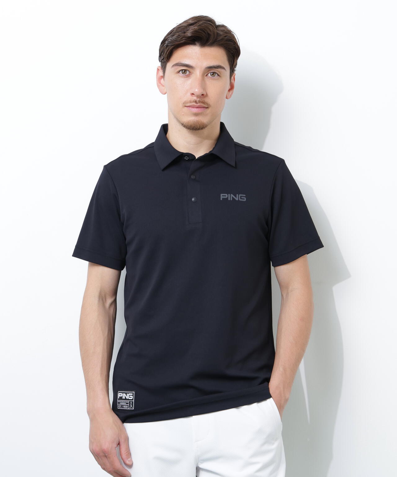 【PING APPAREL】【接触冷感・UVカット】スーパーシェルター06半袖ポロシャツ <GOLD> (MENS)
