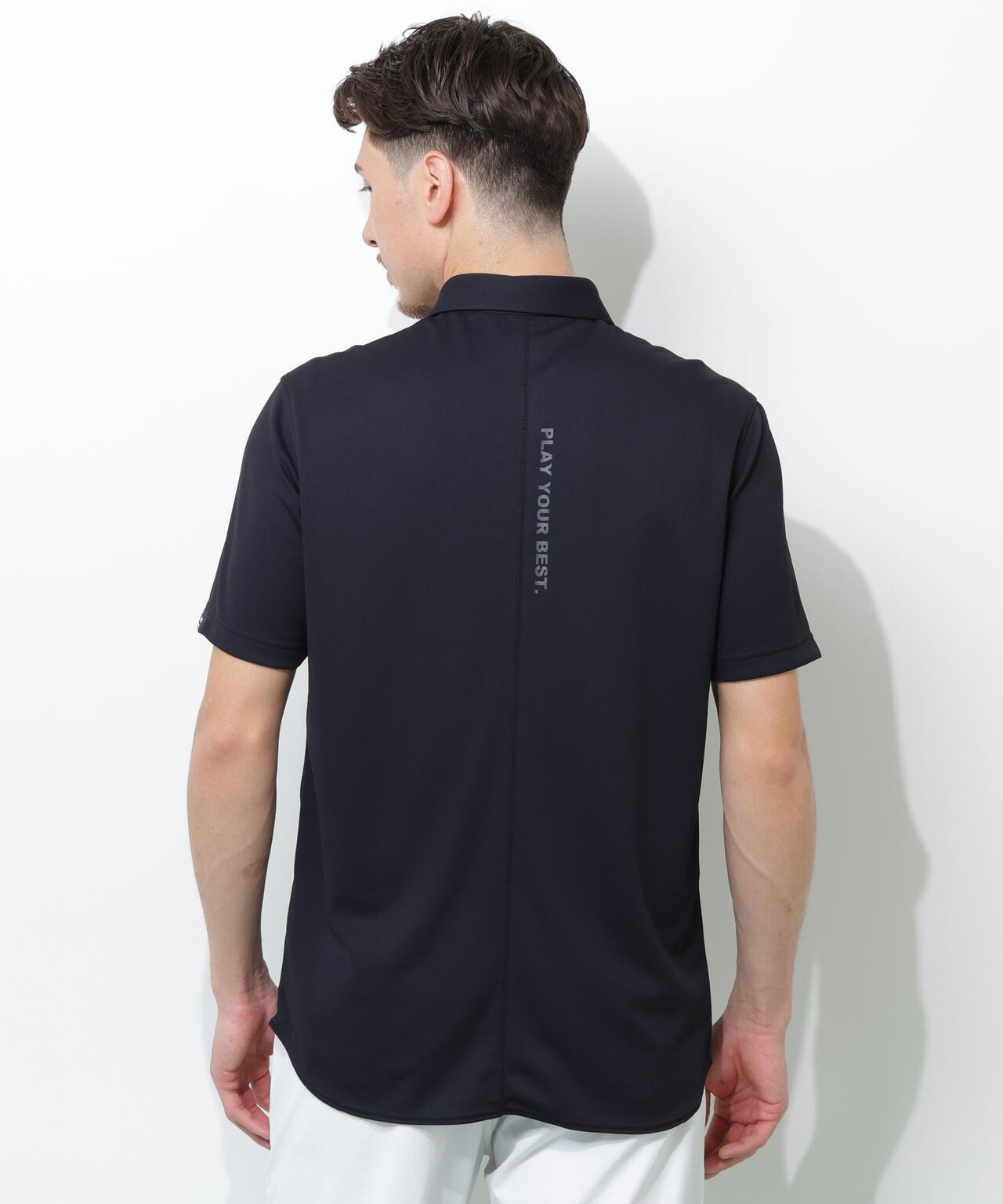 【PING APPAREL】アセイヤーン裏ワッフル半袖ポロシャツ <PERFORMANCE> (MENS)