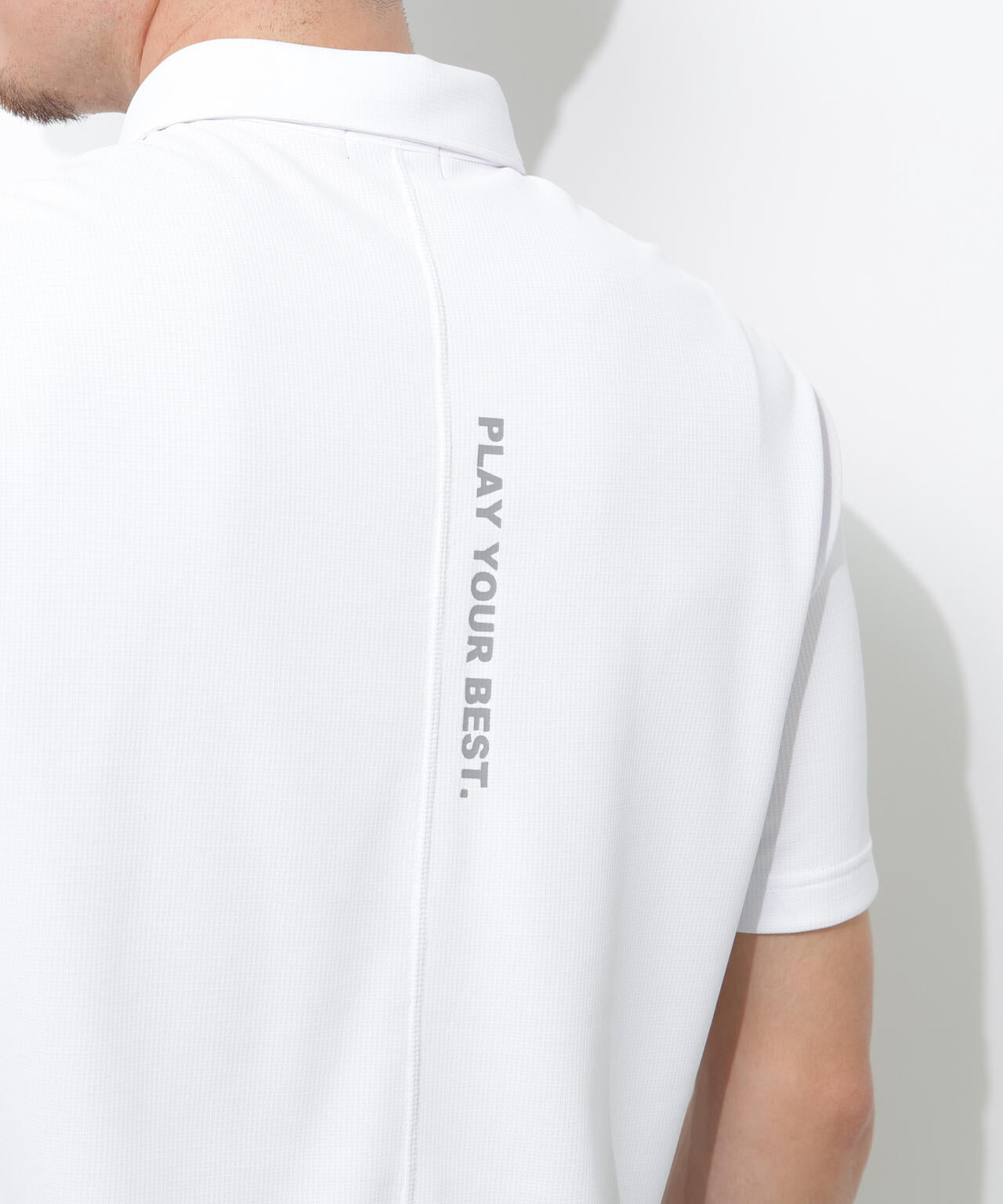 【PING APPAREL】アセイヤーン裏ワッフル半袖ポロシャツ <PERFORMANCE> (MENS)