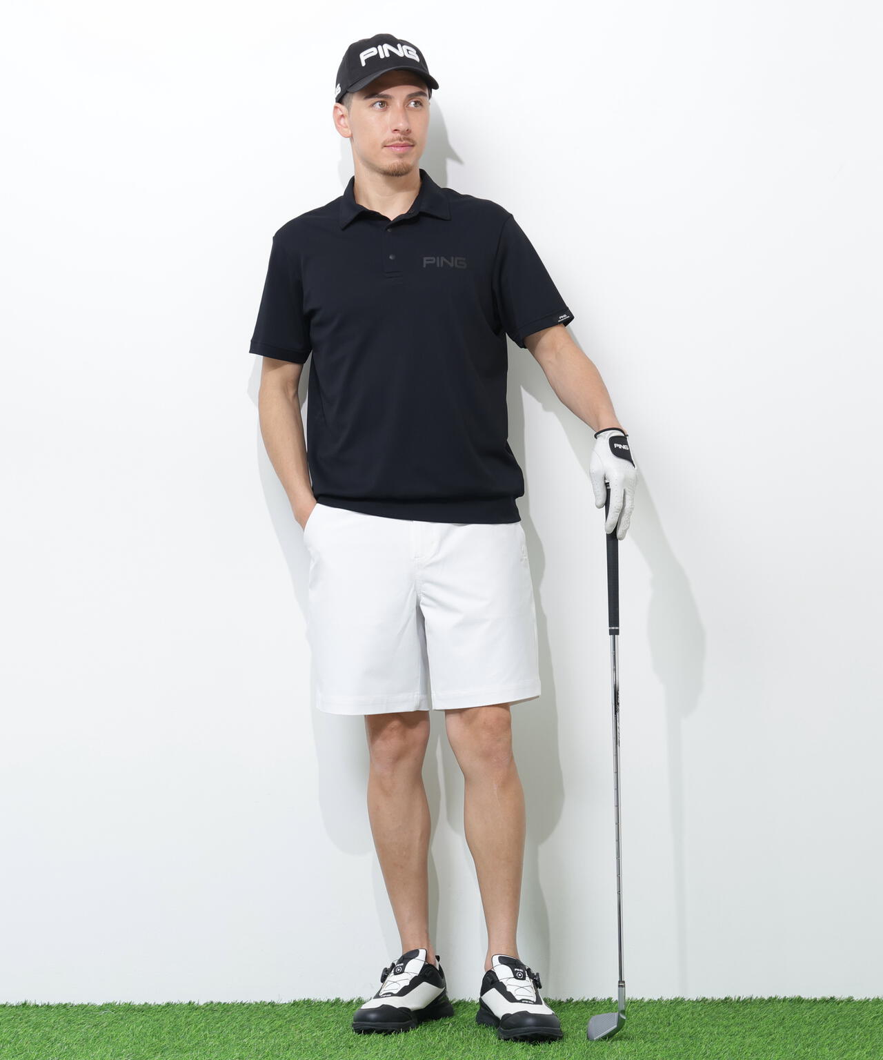 【PING APPAREL】PING SUPER SHELTER05タックアウト半袖カノコポロシャツ<PERFORMANCE>(MENS)