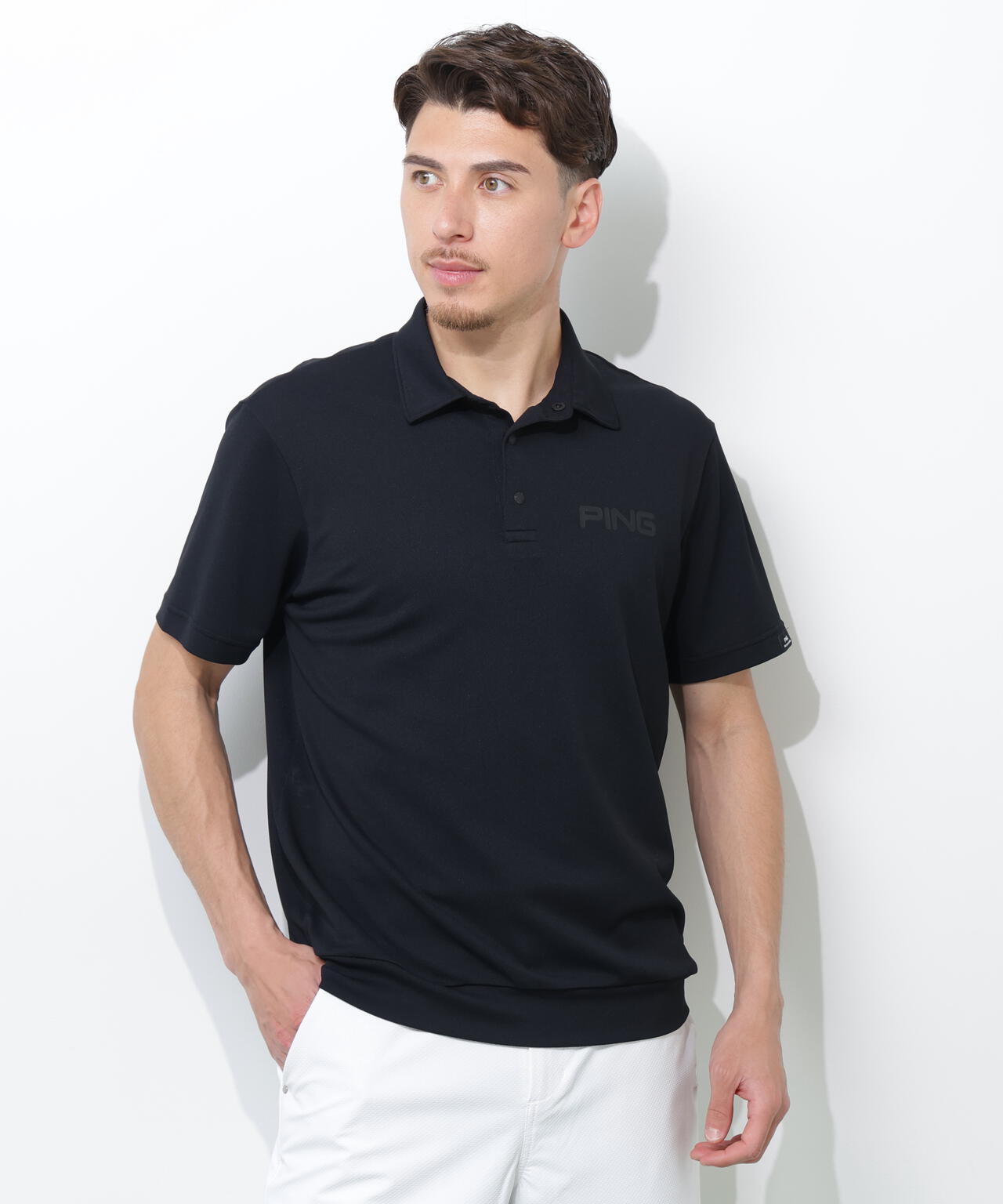 【PING APPAREL】PING SUPER SHELTER05タックアウト半袖カノコポロシャツ<PERFORMANCE>(MENS)
