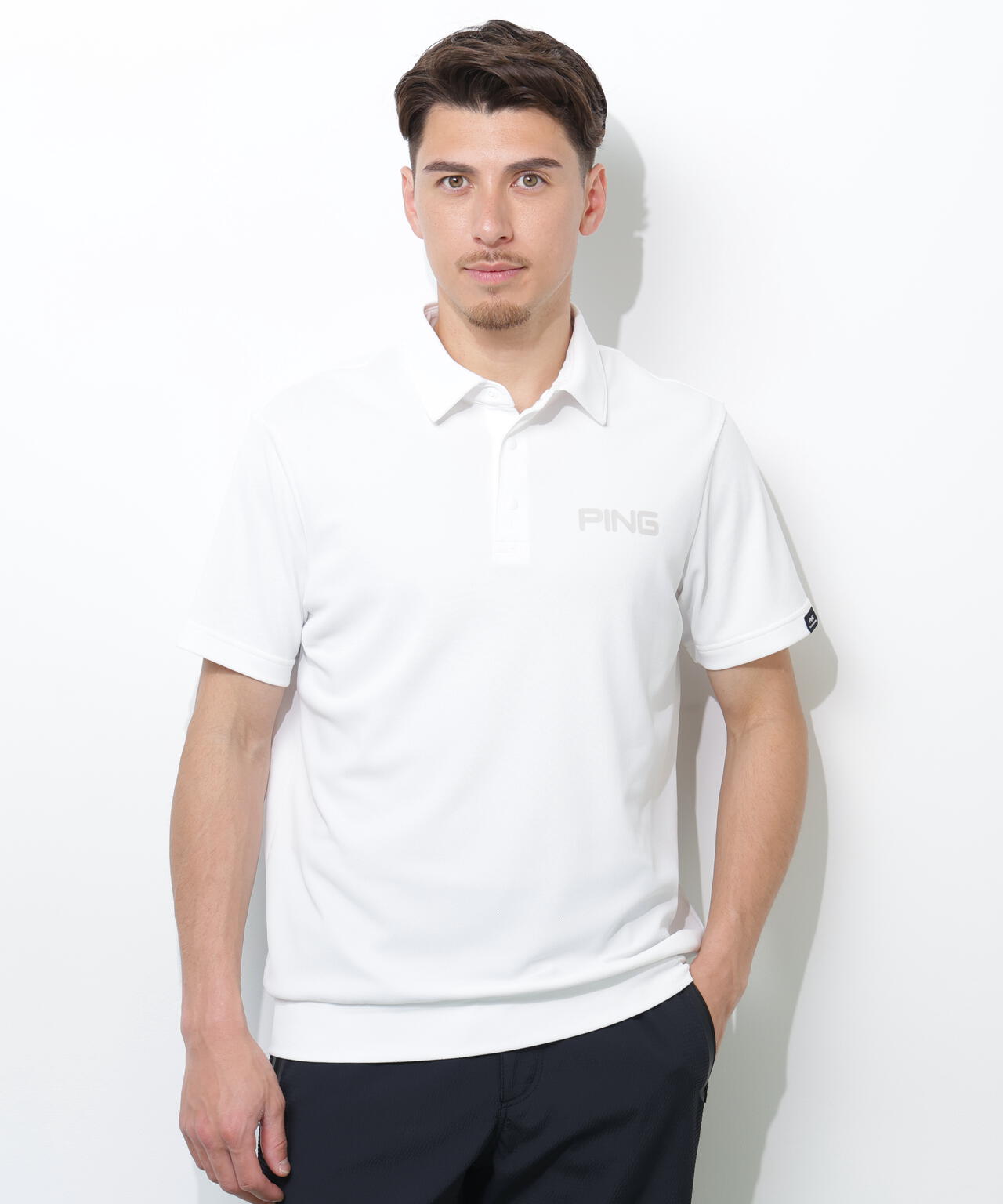 【PING APPAREL】PING SUPER SHELTER05タックアウト半袖カノコポロシャツ<PERFORMANCE>(MENS)