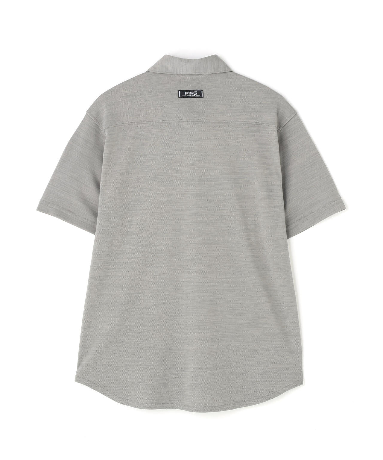 【PING APPAREL】Mr.PINGエンボスカノコ レイブロック半袖ボタンダウンシャツ <NAITVE> (MENS)