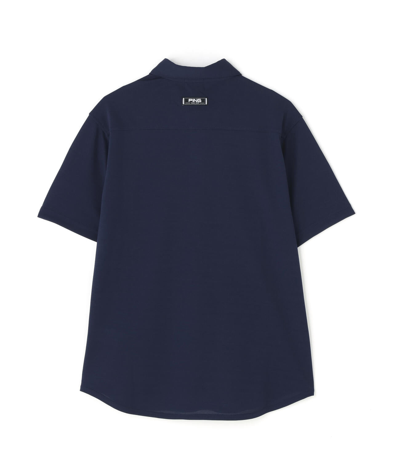 【PING APPAREL】Mr.PINGエンボスカノコ レイブロック半袖ボタンダウンシャツ <NAITVE> (MENS)