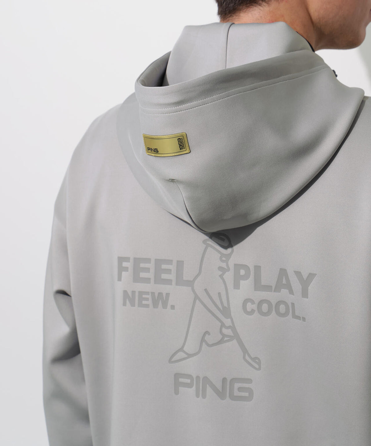 【PING APPAREL】ダンボールニットフルジップフーディー <GOLD> (MENS)