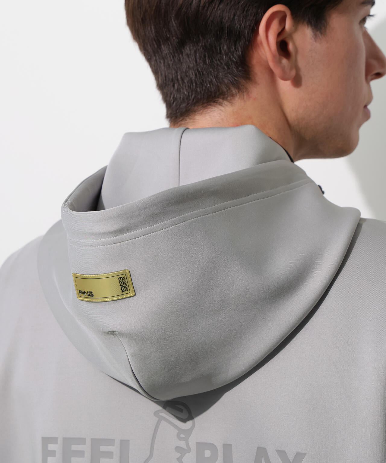 【PING APPAREL】ダンボールニットフルジップフーディー <GOLD> (MENS)