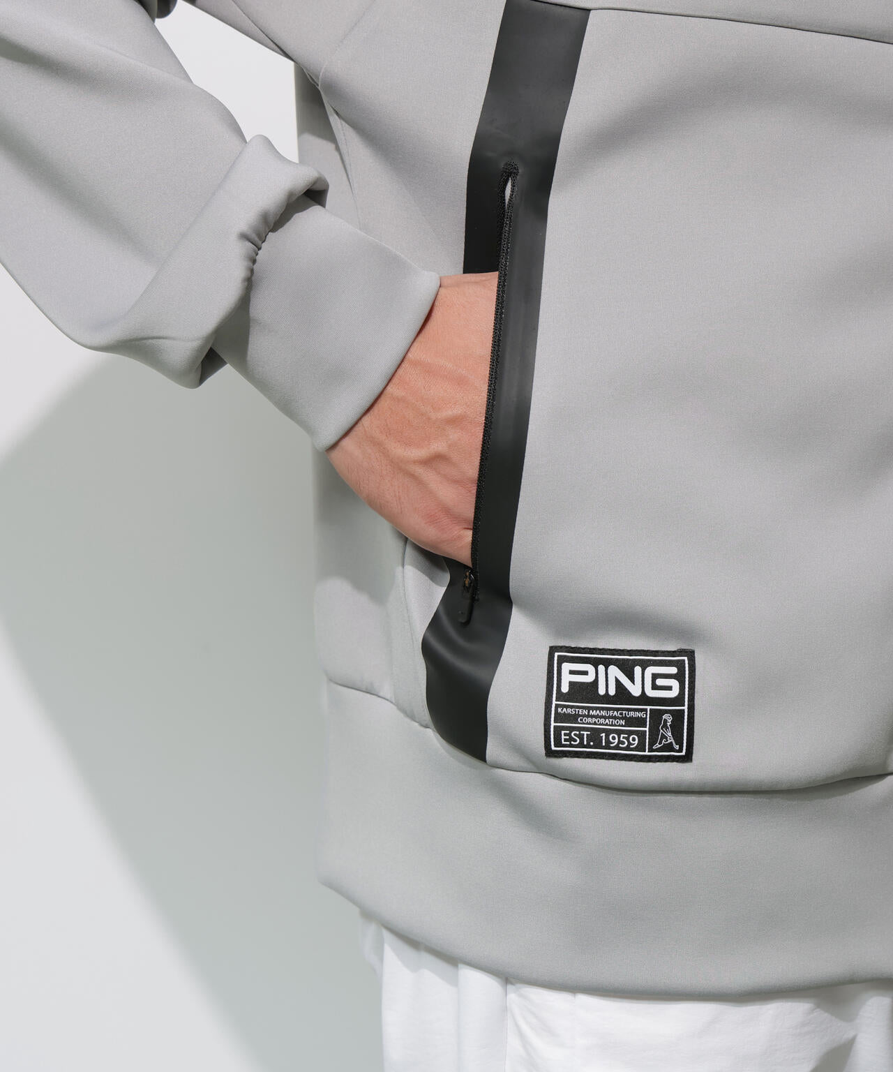 【PING APPAREL】ダンボールニットフルジップフーディー <GOLD> (MENS)
