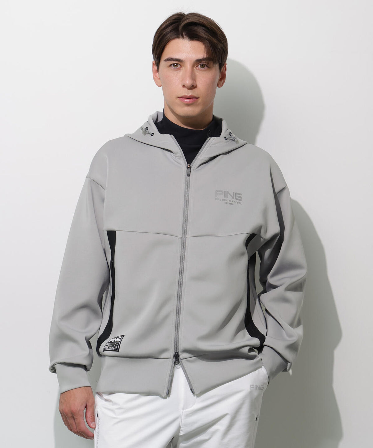 【PING APPAREL】ダンボールニットフルジップフーディー <GOLD> (MENS)