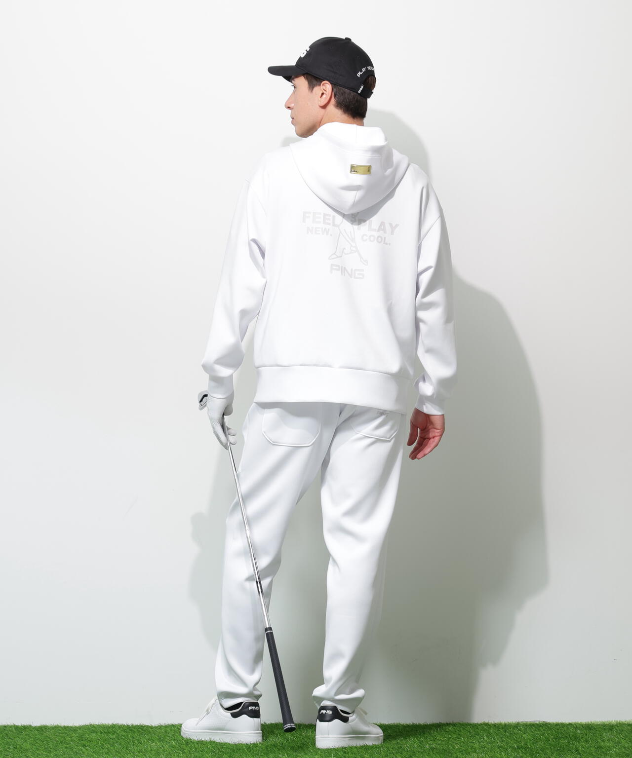 【PING APPAREL】ダンボールニットフルジップフーディー <GOLD> (MENS)