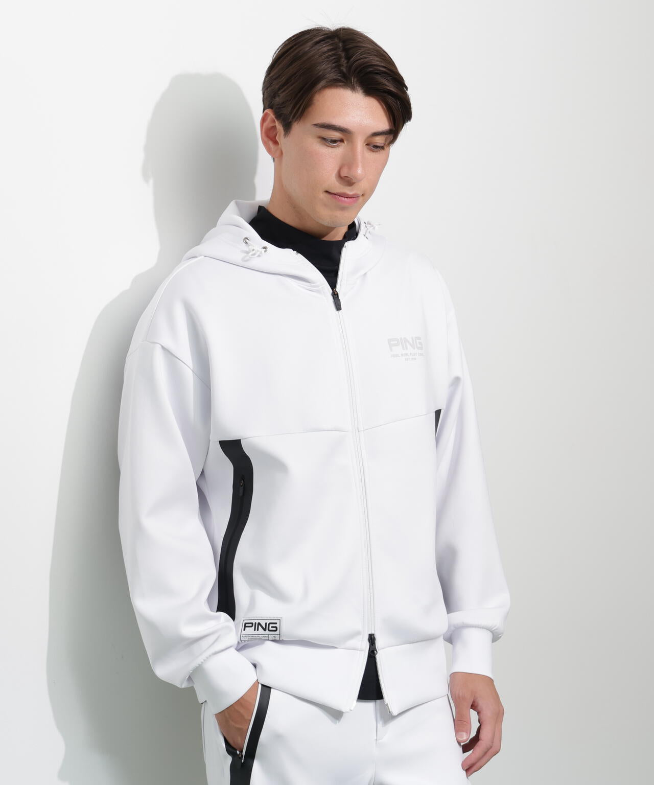 【PING APPAREL】ダンボールニットフルジップフーディー <GOLD> (MENS)