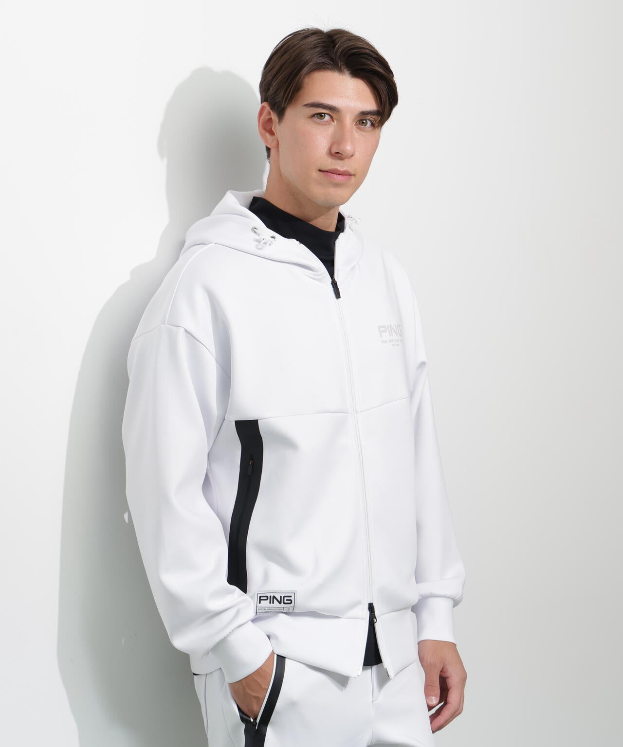 【PING APPAREL】ダンボールニットフルジップフーディー <GOLD> (MENS)