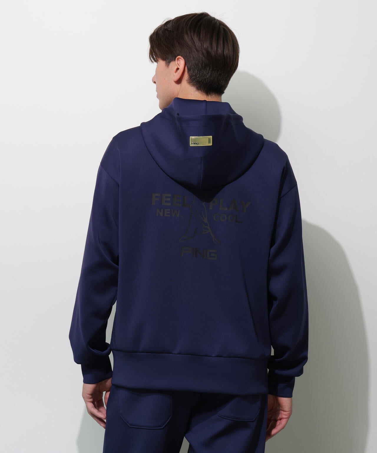 【PING APPAREL】ダンボールニットフルジップフーディー <GOLD> (MENS)