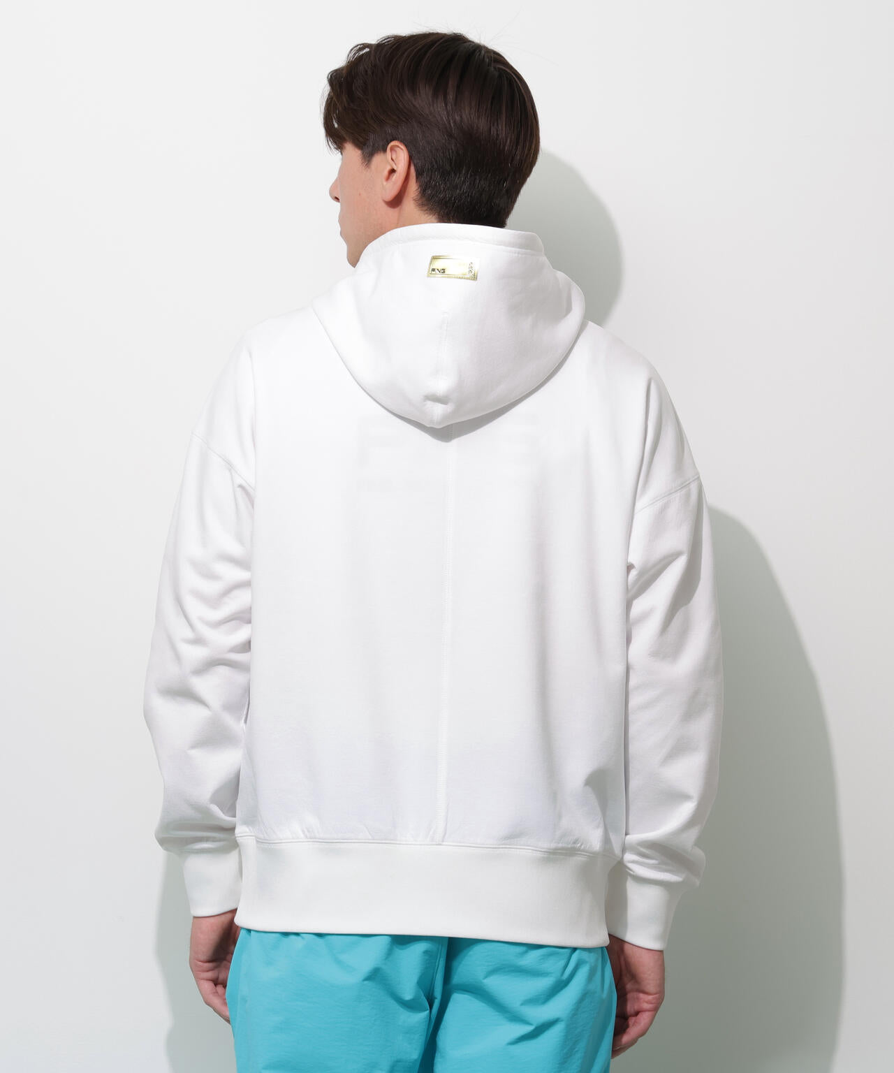 【PING APPAREL】全方向ストレッチ 接結裏メッシュスウェットフーディプルオーバー <GOLD> (MENS)
