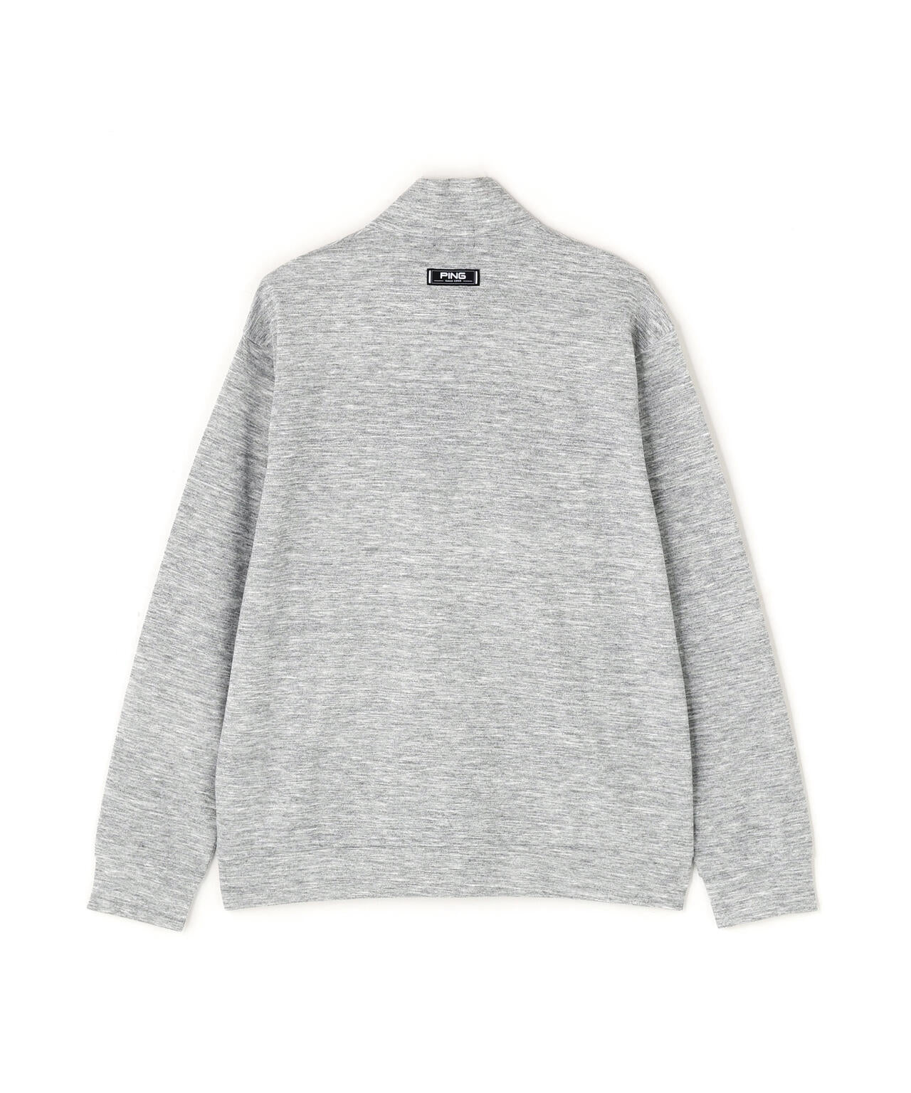 【PING APPAREL】全方向ストレッチダブルフェイスドライミックスアイストーンハーフジップカットソー <NATIVE> (MENS)