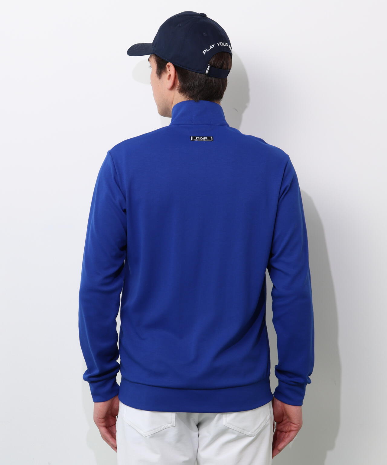 【PING APPAREL】全方向ストレッチダブルフェイスドライミックスアイストーンハーフジップカットソー <NATIVE> (MENS)
