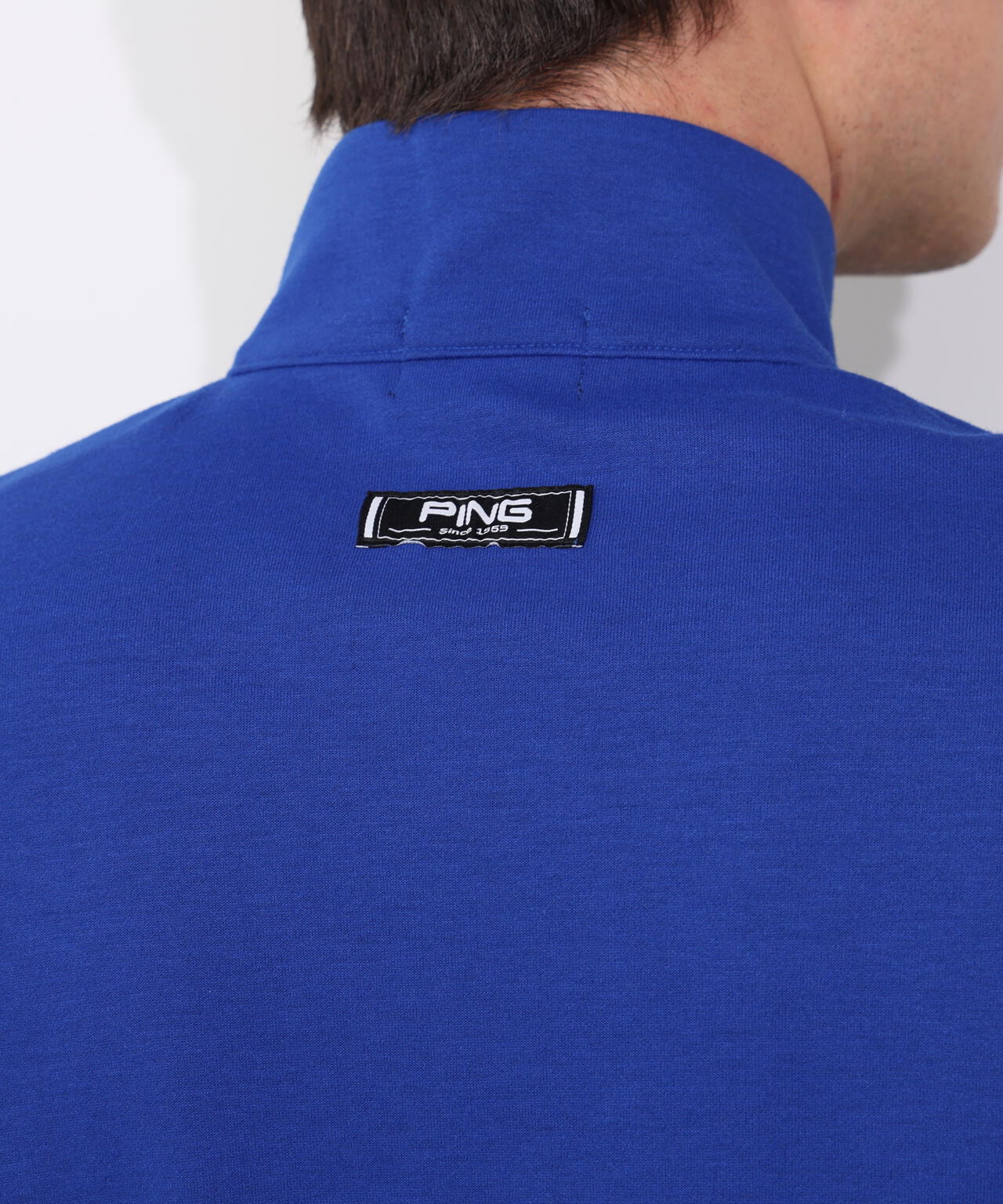 【PING APPAREL】全方向ストレッチダブルフェイスドライミックスアイストーンハーフジップカットソー <NATIVE> (MENS)