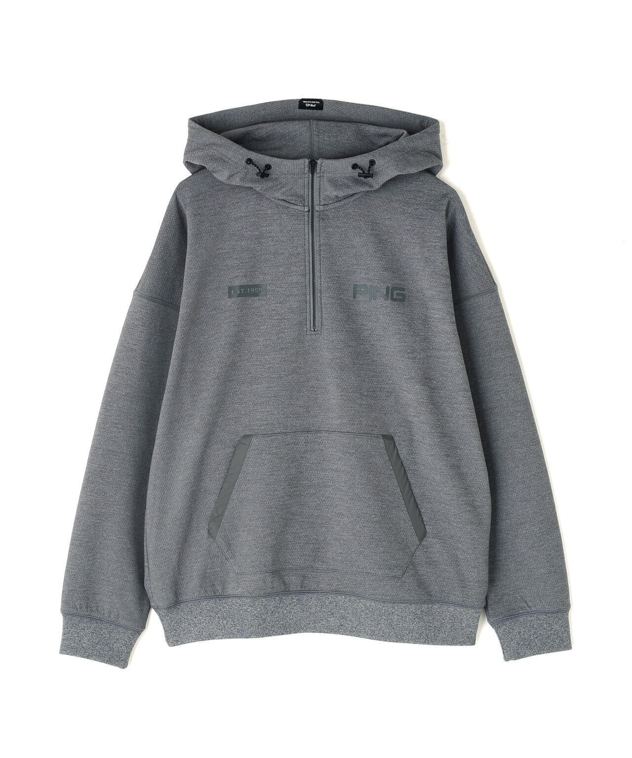 【PING APPAREL】全方向ストレッチ接結裏メッシュハーフジップスウェットフーディ <PERFORMANCE> (MENS)