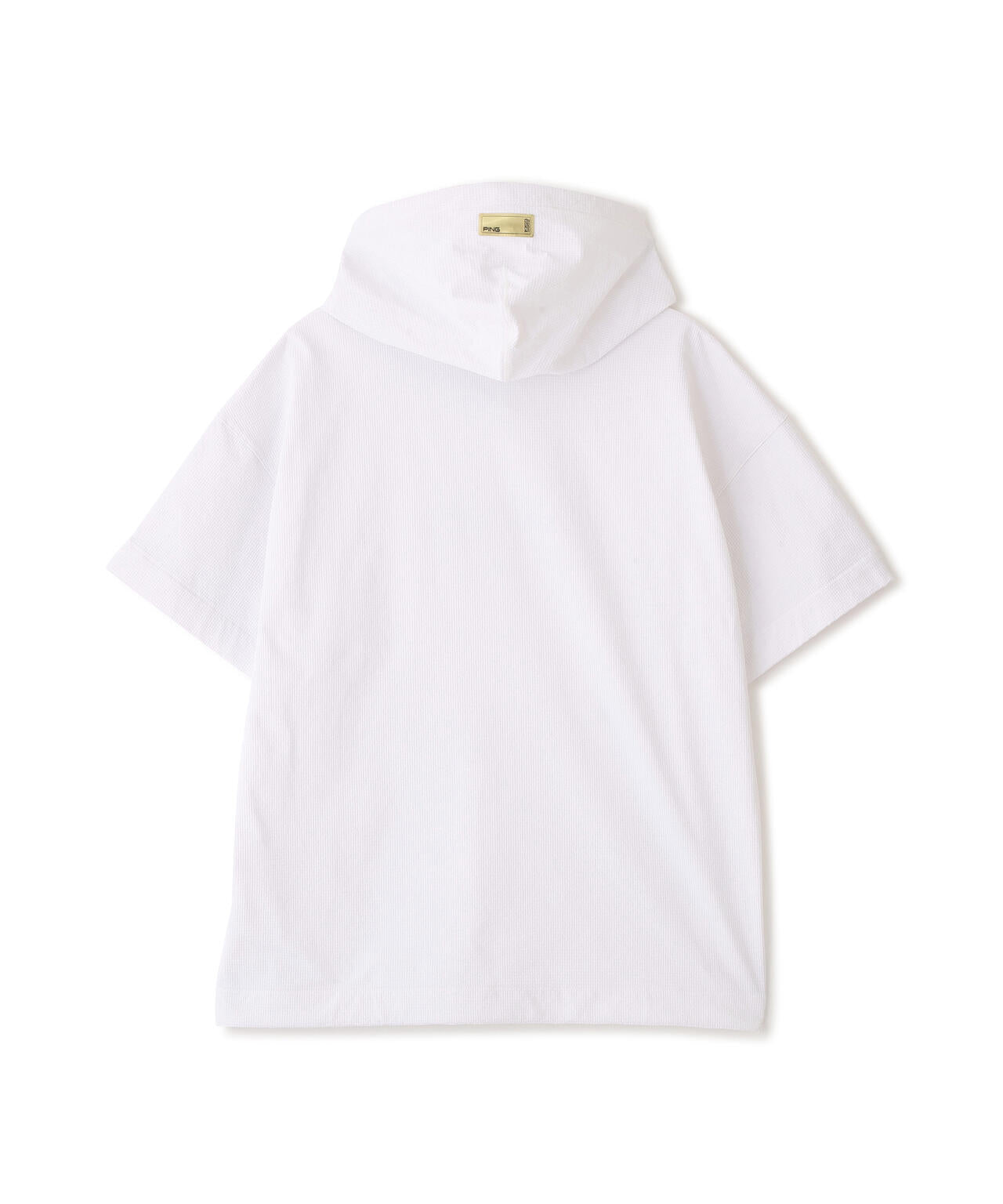【PING APPAREL】遮熱変形カノコ半袖フーディプルオーバー <GOLD> (MENS)