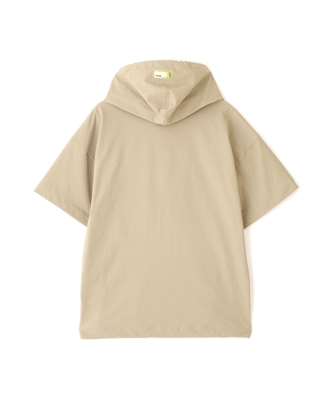 【PING APPAREL】遮熱変形カノコ半袖フーディプルオーバー <GOLD> (MENS)