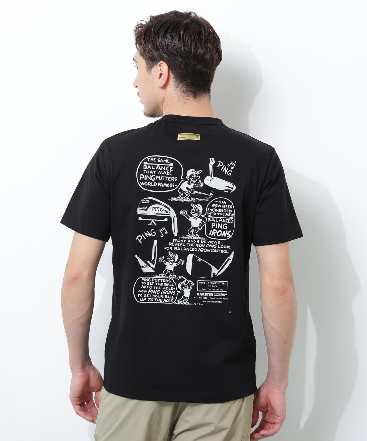 【PING APPAREL】PEカノコTシャツ <GOLD> (MENS)