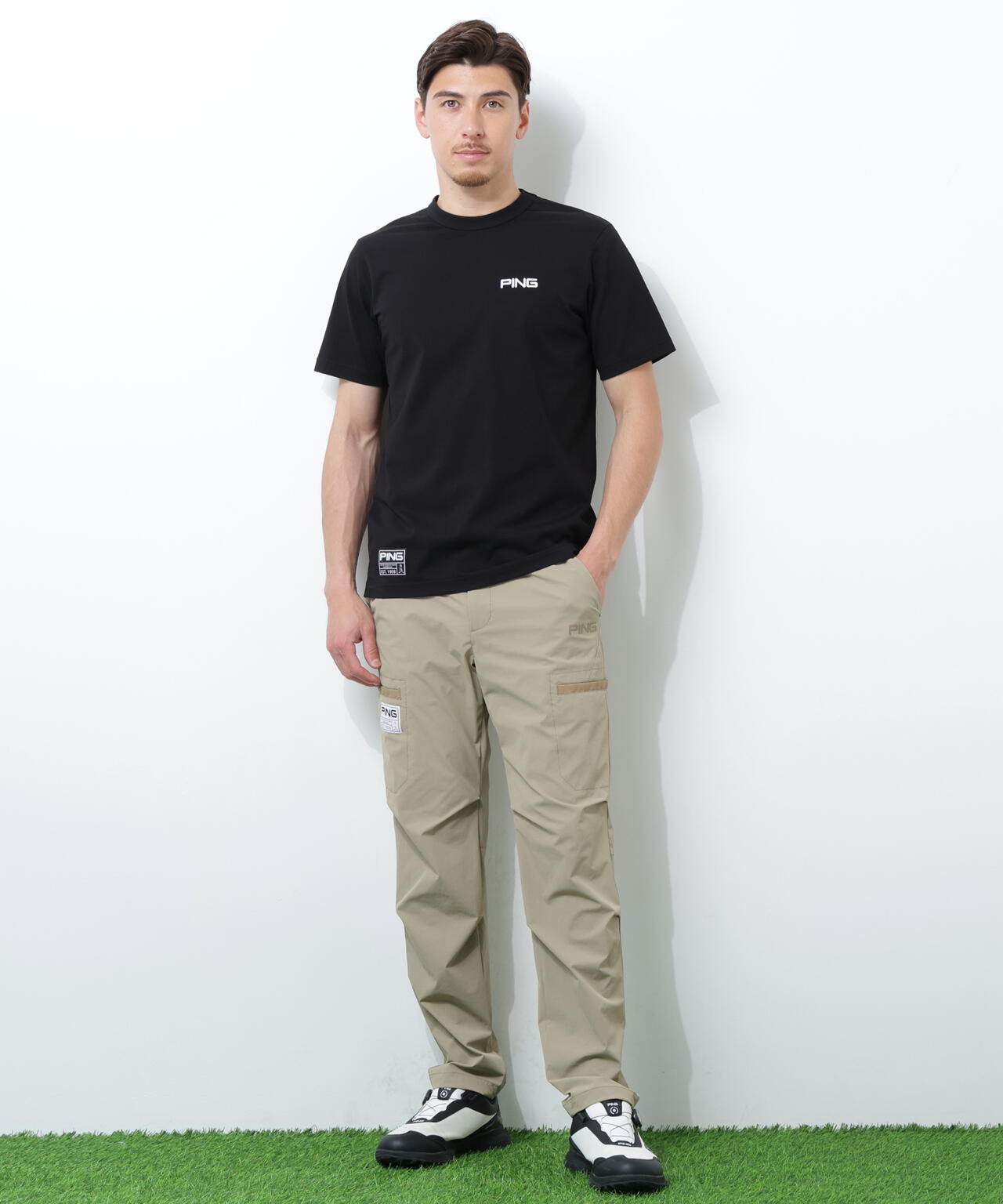 180cm C:96 W:80 H:93 着用サイズ:L