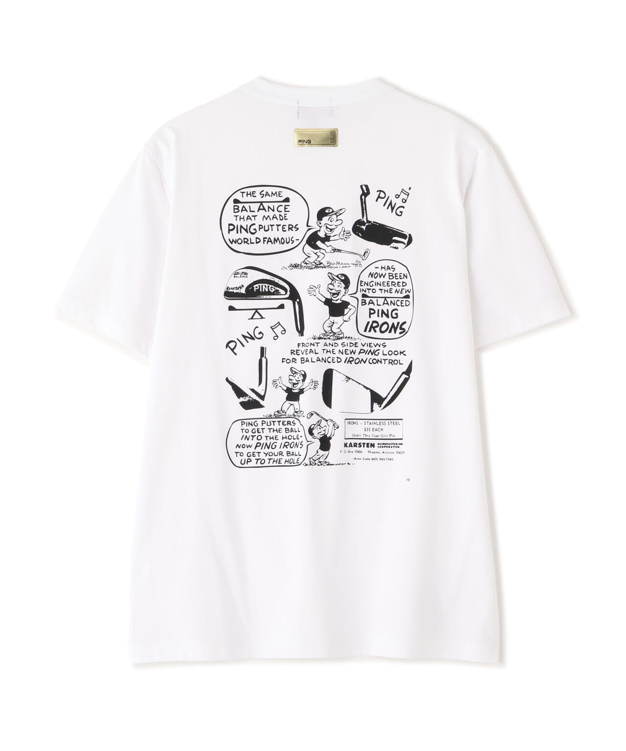 【PING APPAREL】PEカノコTシャツ <GOLD> (MENS)