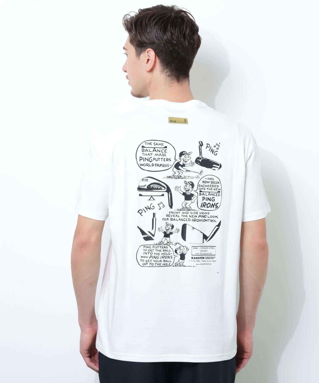 【PING APPAREL】PEカノコTシャツ <GOLD> (MENS)
