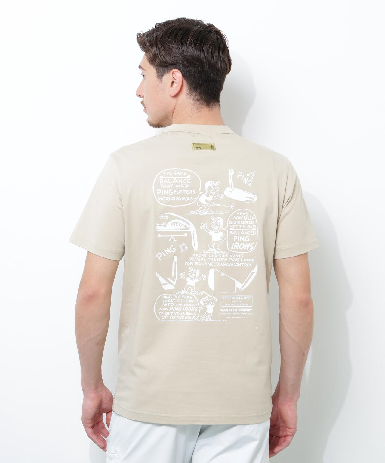 【PING APPAREL】PEカノコTシャツ <GOLD> (MENS)