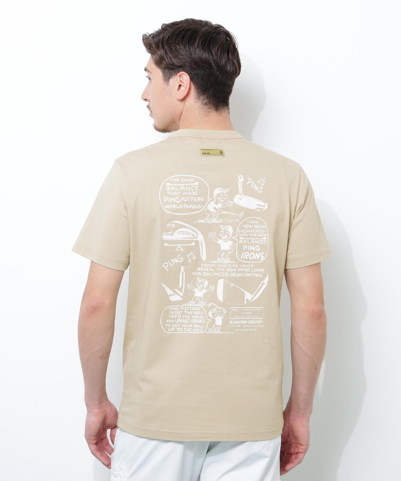 【PING APPAREL】PEカノコTシャツ <GOLD> (MENS)