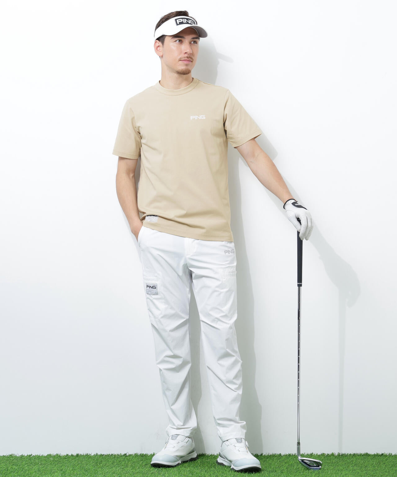 【PING APPAREL】PEカノコTシャツ <GOLD> (MENS)