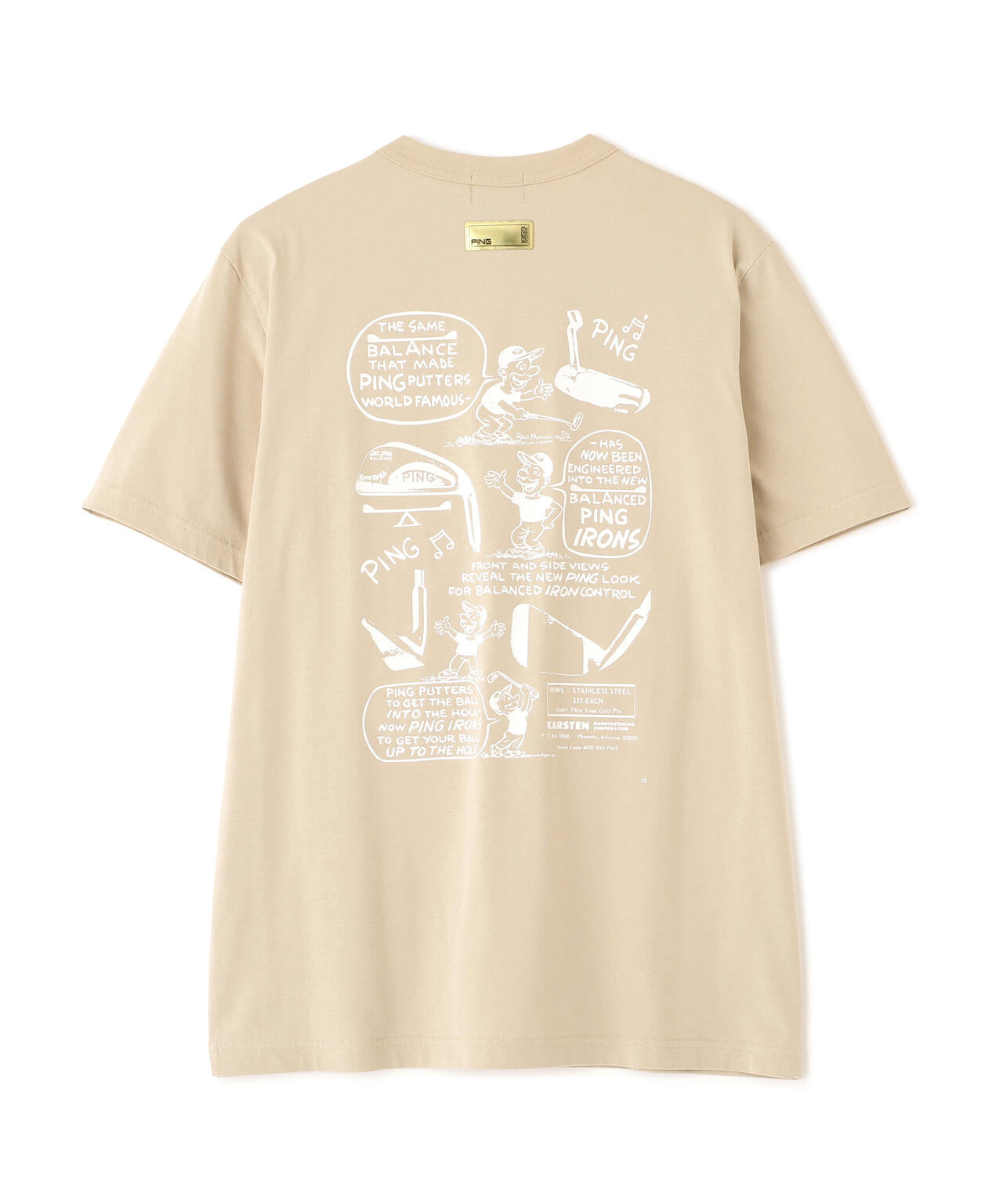 【PING APPAREL】PEカノコTシャツ <GOLD> (MENS)
