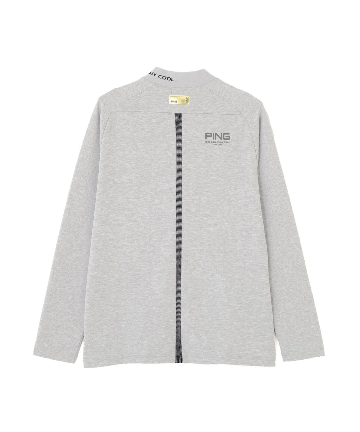 【PING APPAREL】冷感ポンチハイネックシャツ <GOLD> (MENS)