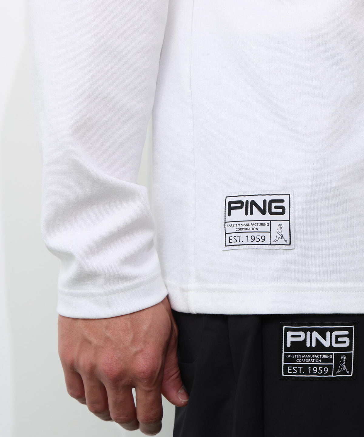 【PING APPAREL】冷感ポンチハイネックシャツ <GOLD> (MENS)