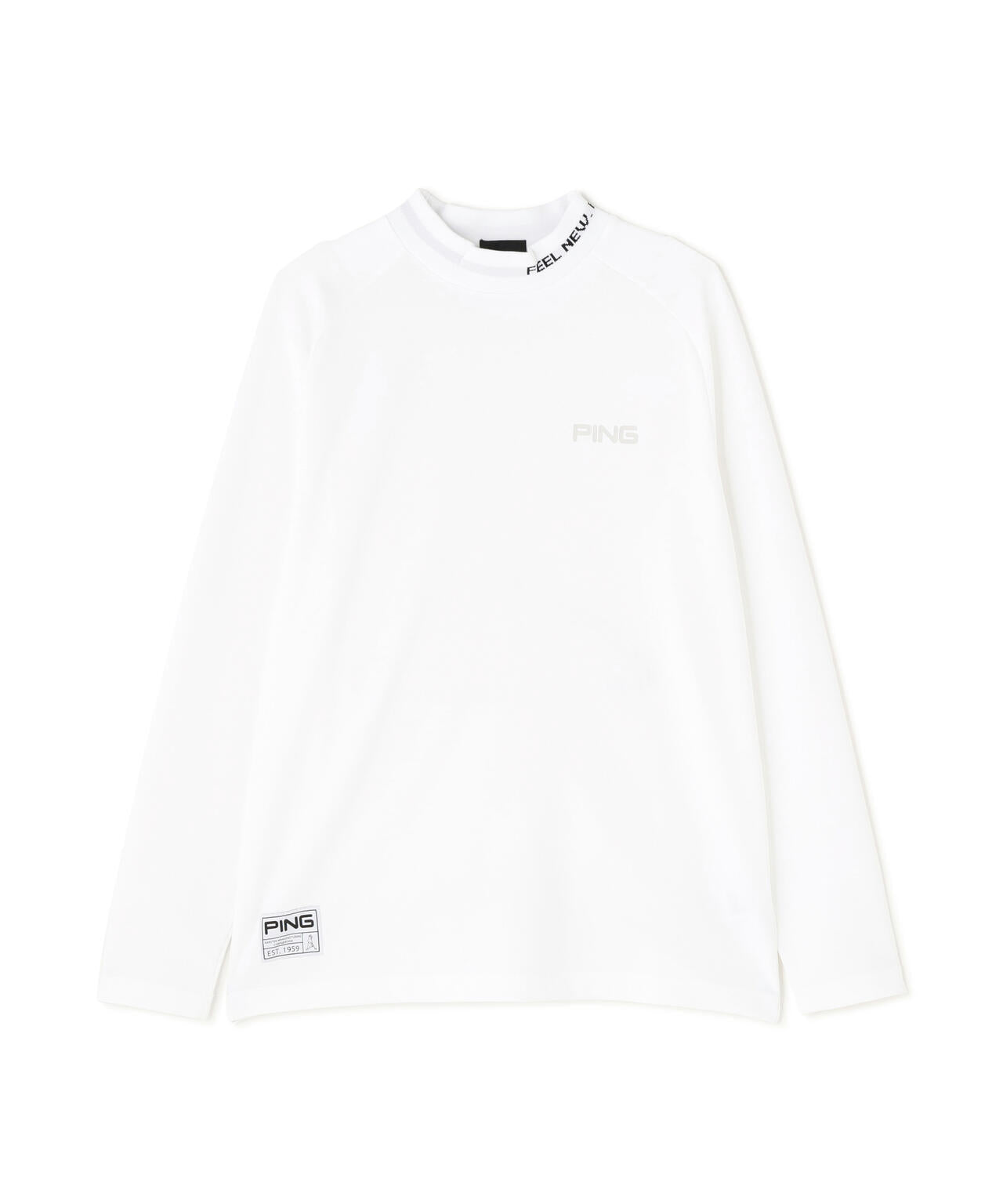 【PING APPAREL】冷感ポンチハイネックシャツ <GOLD> (MENS)