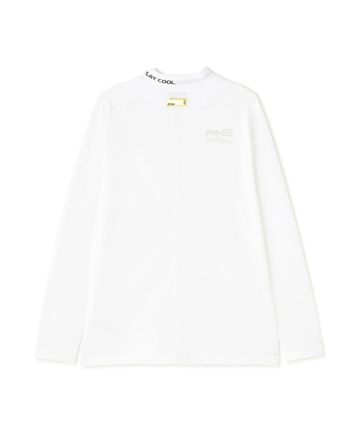 【PING APPAREL】冷感ポンチハイネックシャツ <GOLD> (MENS)