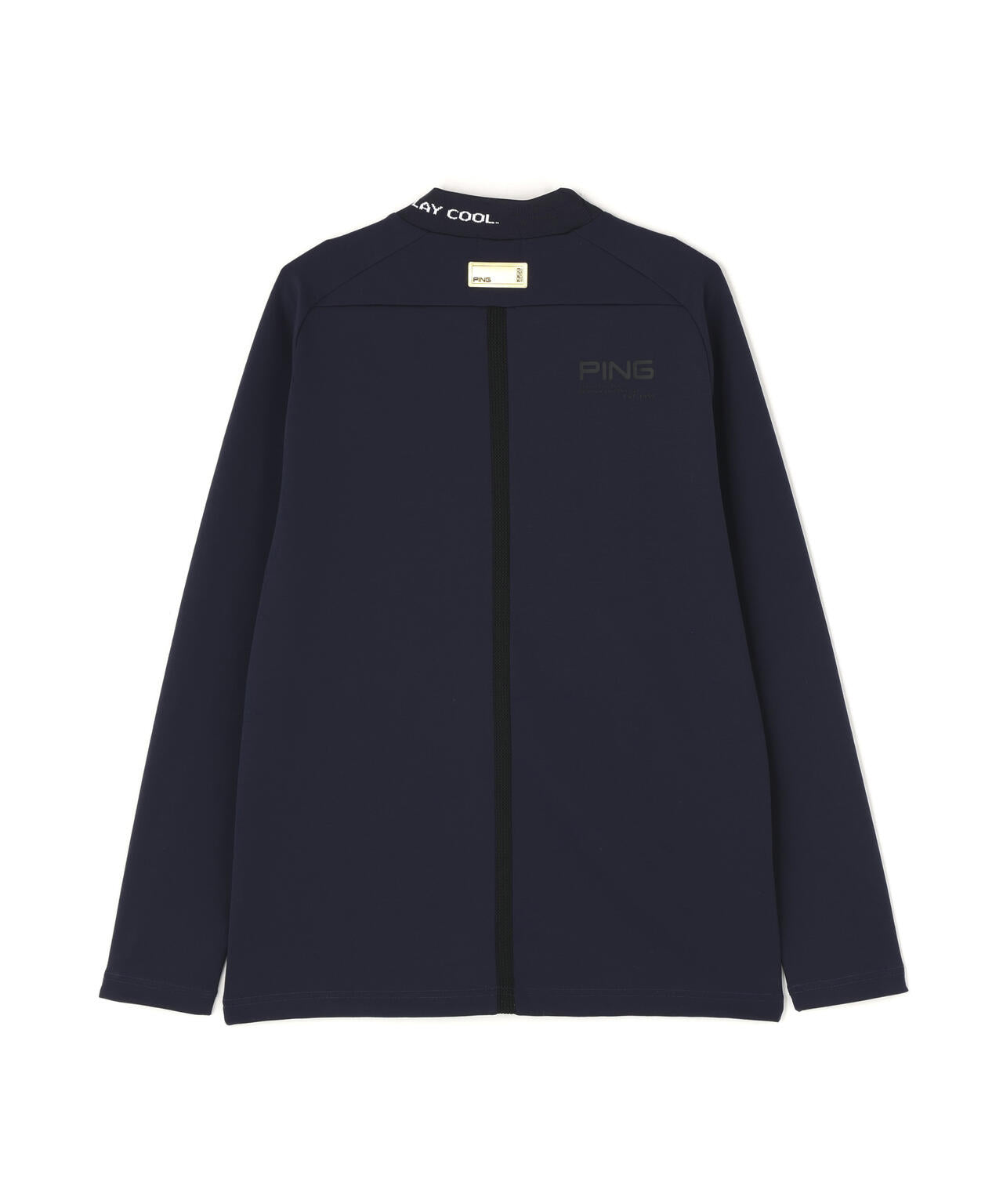 【PING APPAREL】冷感ポンチハイネックシャツ <GOLD> (MENS)