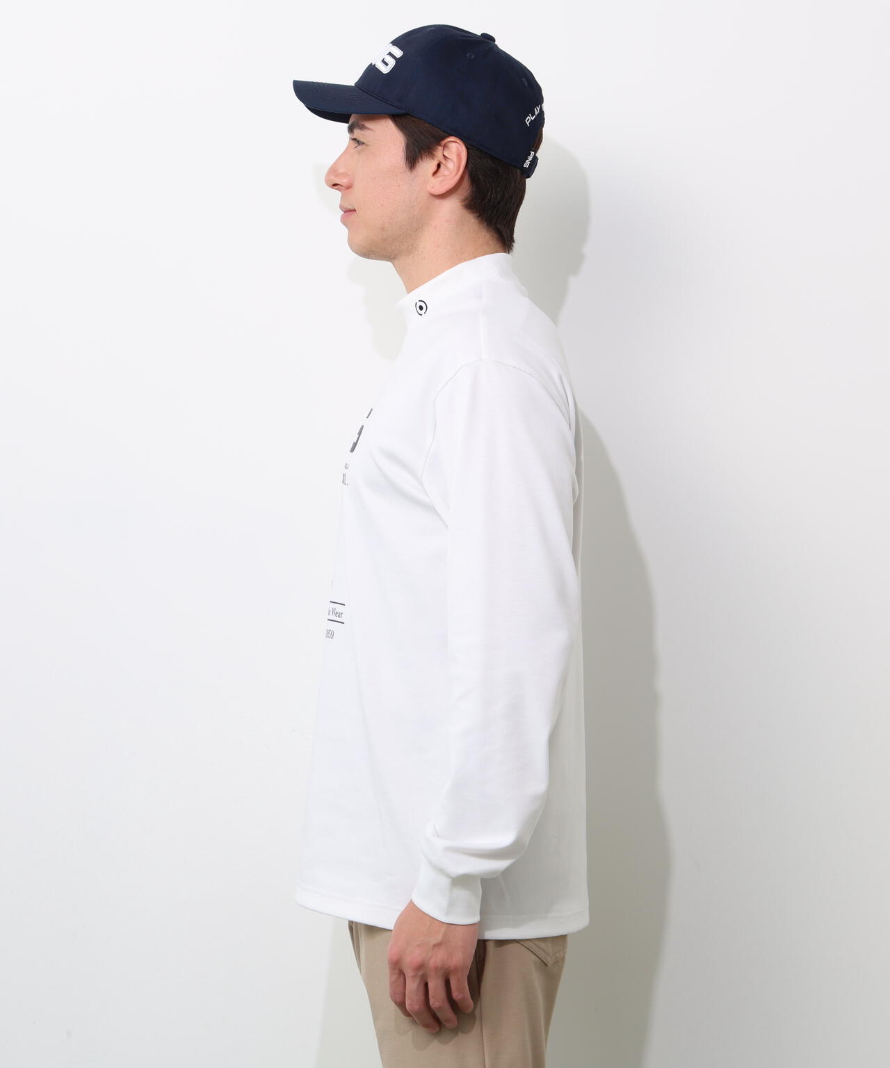 【PING APPAREL】冷感ポンチハイネックシャツ <NATIVE> (MENS)