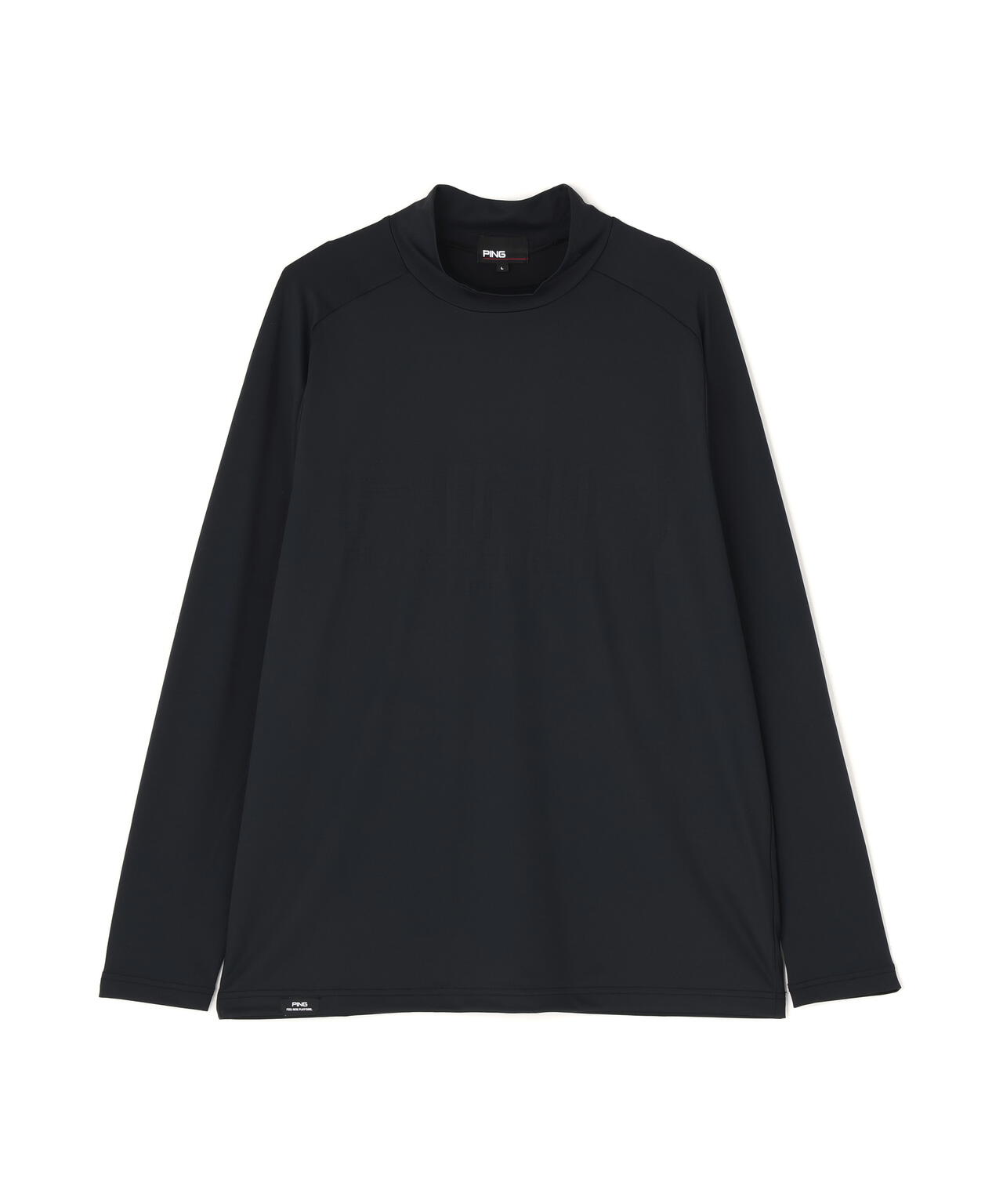 【PING APPAREL】パネルジャカード長袖ハイネックシャツ <PERFORMANCE> (MENS)