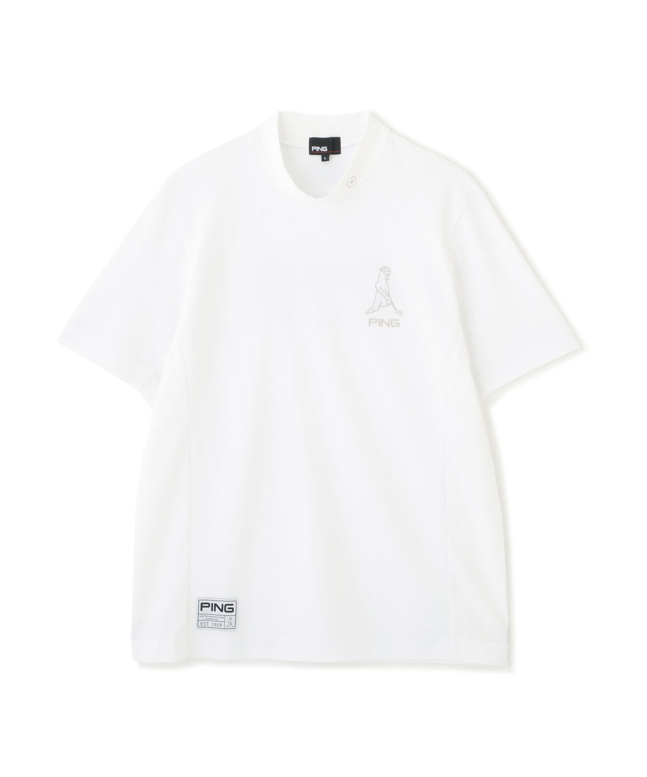 【PING APPAREL】レイブロック半袖ハイネックカットソー <GOLD> (MENS)