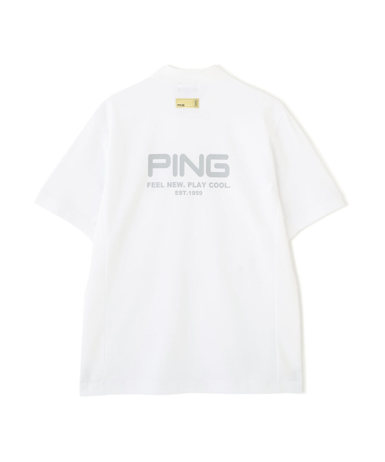 【PING APPAREL】レイブロック半袖ハイネックカットソー <GOLD> (MENS)