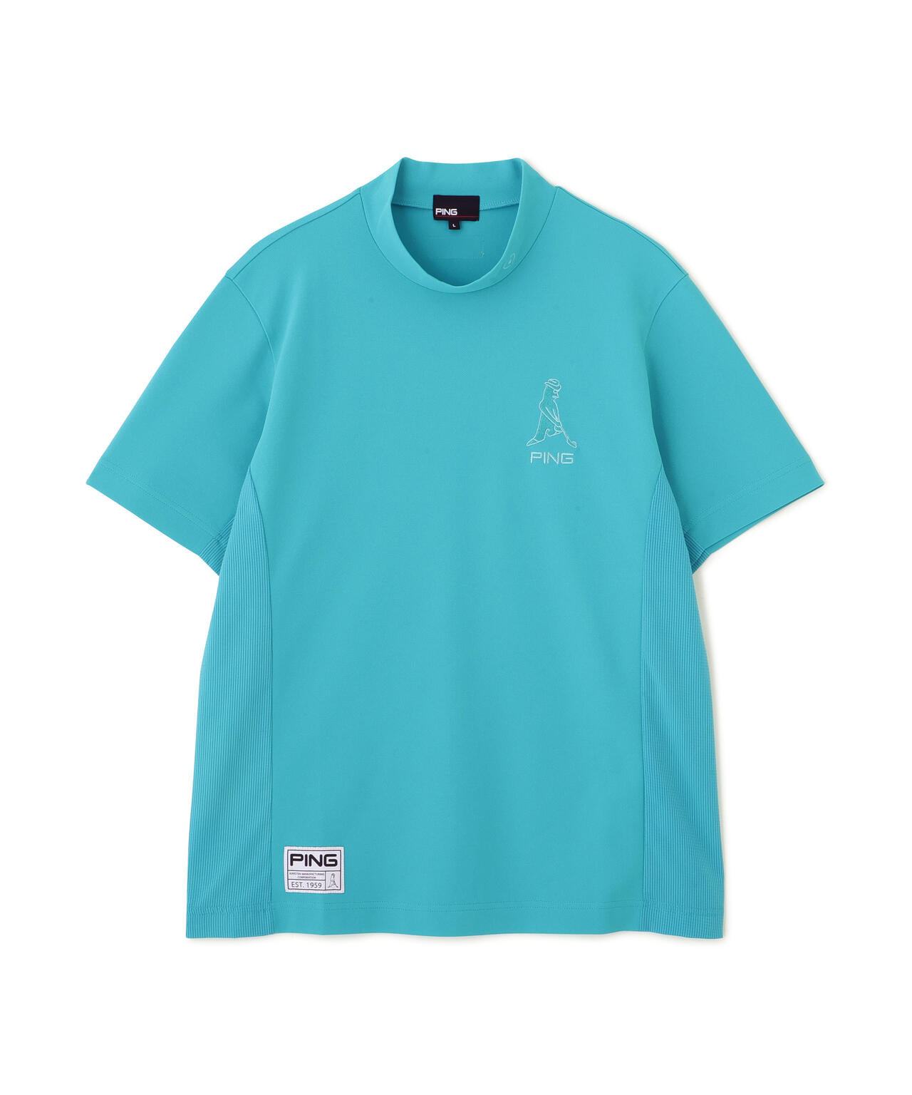 【PING APPAREL】レイブロック半袖ハイネックカットソー <GOLD> (MENS)