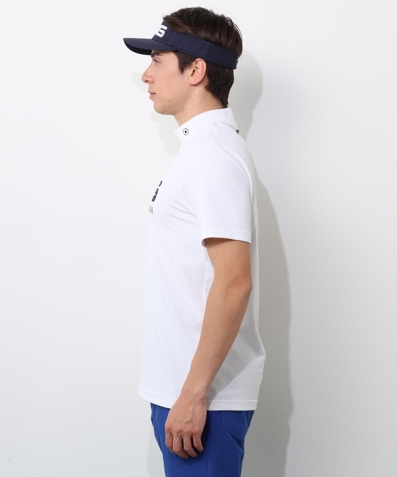 【PING APPAREL】アップリケ半袖ハイネックシャツ <NATIVE> (MENS)