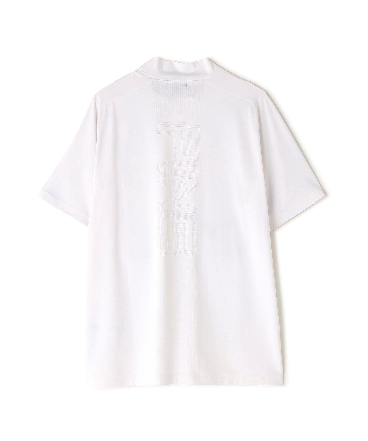 【PING APPAREL】パネルジャカード半袖ハイネックシャツ <PERFORMANCE> (MENS)